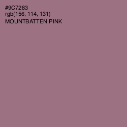 #9C7283 - Mountbatten Pink Color Image